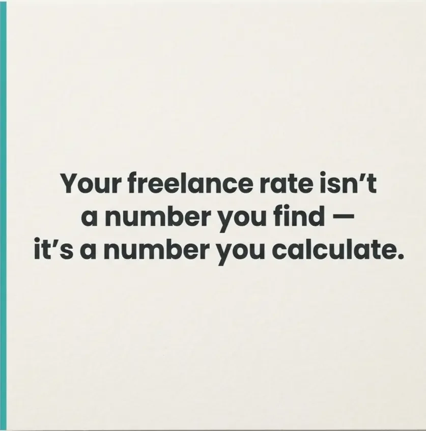 Freelancer ready to quote with confidence after calculating their rate